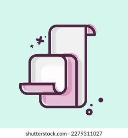 Icon Bill. related to Black Friday symbol. shopping. simple illustration