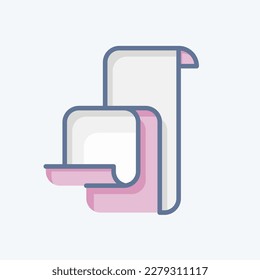 Icon Bill. related to Black Friday symbol. shopping. simple illustration