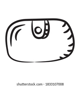 An icon of billfold wallet, trendy vector of finance wallet 
