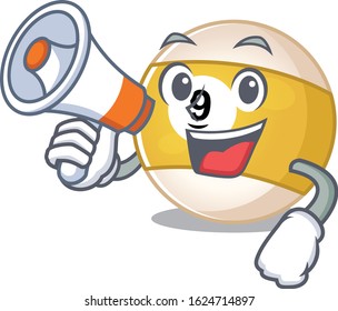 An icon of billiard ball having a megaphone
