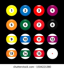 Icon Billiards. Vector Design. Icon Vector Design. Vector Editable