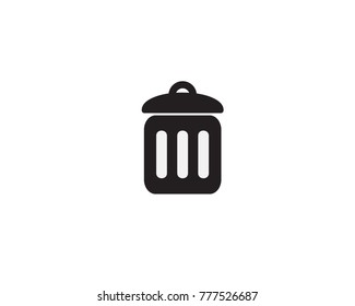 icon bin symbol clean junk