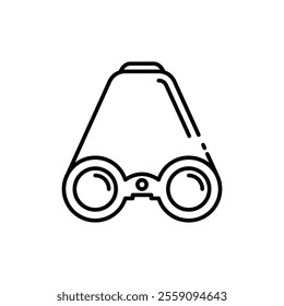 icon binoculars, Ideal for outdoor, travel, adventure, exploration, and naturethemed designs and projects. Isolated white background editable, eps 10