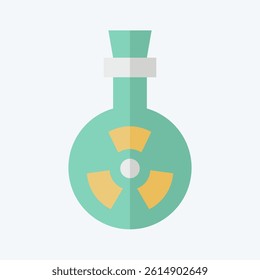 Icon Bio Weapon. related to Bioengineering symbol. flat style