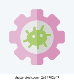 Icon Bioengineering. related to Bioengineering symbol. flat style