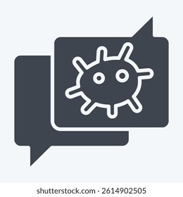 Icon Bioethics Deabte. related to Bioengineering symbol. glyph style