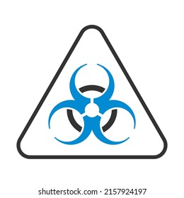 Icon Of Biohazard. Editable Bold Outline With Color Fill Design. Vector Illustration.