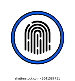 Icon a biometric, isolated against a clean background.