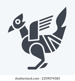 Icon Bird Statues. related to Cambodia symbol. glyph style. simple design editable. simple illustration