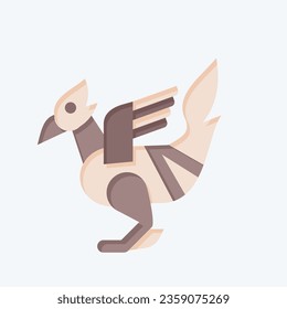 Icon Bird Statues. related to Cambodia symbol. flat style. simple design editable. simple illustration