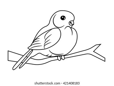 Icon birds, black and white, flat design, on white background, vector