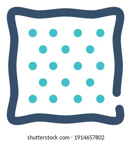 icon biscuit using filled line style and blue color