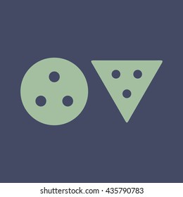 Icon of Biscuits or Cookies. Eps-10.