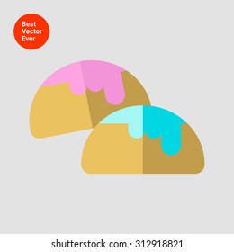 Icon of biscuits with sugar icing