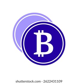 Icono de un bitcoin, aislado contra un fondo limpio.