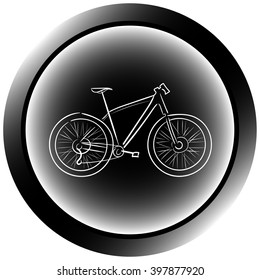 Icon black bicycle