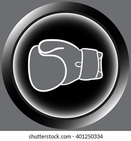 Icon black boxing glove