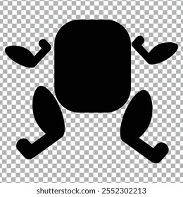 icon black chicken vector illustrator is so cool