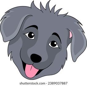 icon of a black dog's head sticking out its tongue