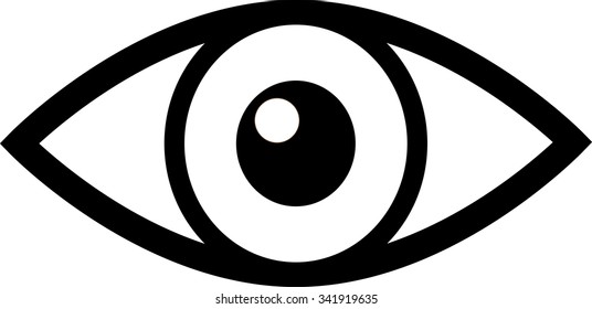 Similar Images, Stock Photos & Vectors of icon black eye, isolated on a ...