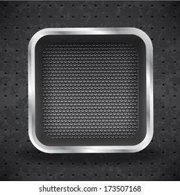 Icon with black grille.Vector illustration for your design.