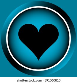 Icon of black heart