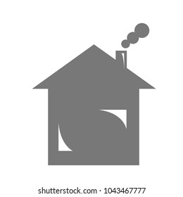 icon black house