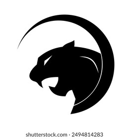 icon Black panther symbol face