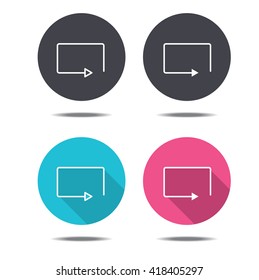 icon black pink and blue refresh vector design