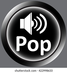 Icon black pop loudspeaker