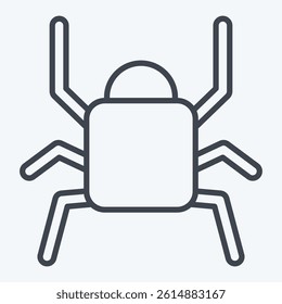 Icon Black. related to Insects symbol. line style. design editable