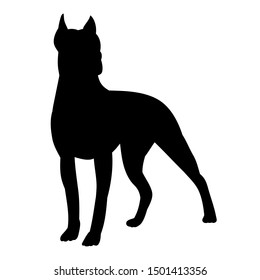  icon, black silhouette of a dog