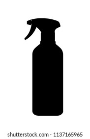 Icon Black Spray Bottles Background Illustration