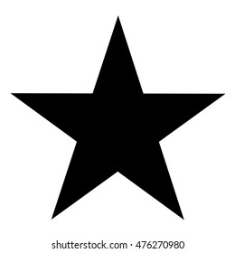 icon black star