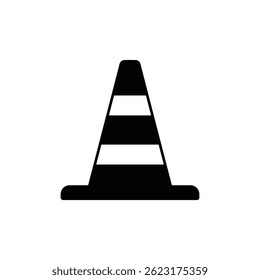 Icon of a black traffic cone design