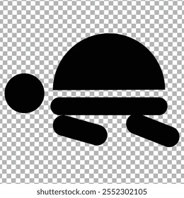 icon black turtle  vector illustrator is so cool