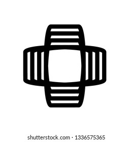 icon black and white abstract pipe wind 