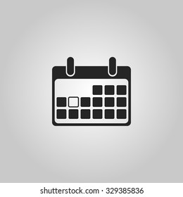 Icon blank calendar page.