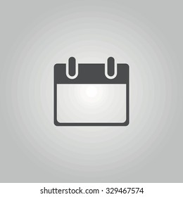 Icon blank calendar page.