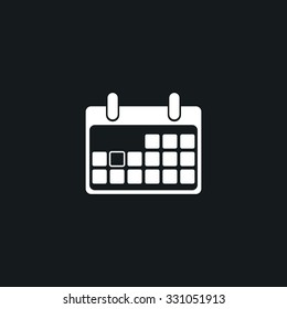 Icon blank calendar page.