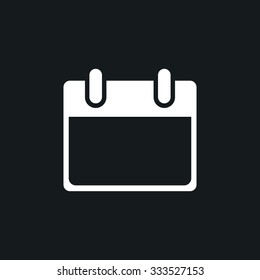 Icon blank calendar page.