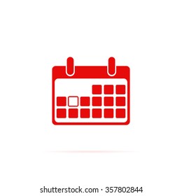 Icon blank calendar page.