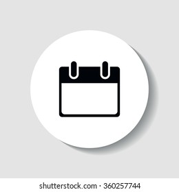 Icon blank calendar page.