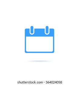 Icon blank calendar page.