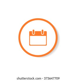 Icon blank calendar page.