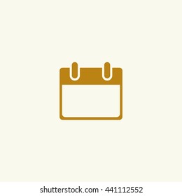 Icon blank calendar page.