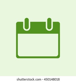 Icon blank calendar page.