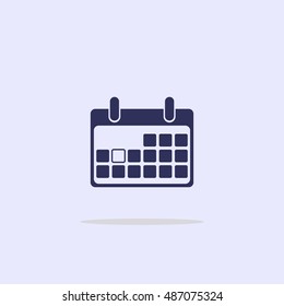 Icon blank calendar page.