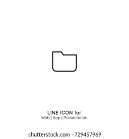Icon blank folder graphic design single icon vector