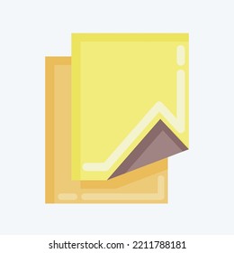 Icon Leer Paper. geeignet für das Symbol Paint Art Tools. Flachstil. einfaches Design bearbeitbar. Designvorlage, Vektor. einfache Abbildung